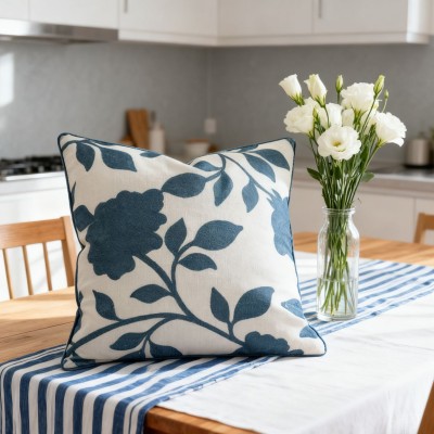 Linen-Look Fabric Pillow Cover - Sofa Cushion Decorative Pillowcase