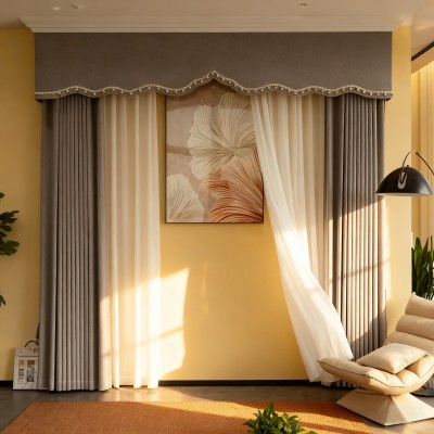 Jacquard Chenille Light-blocking High-end Living Room Bedroom Light Luxury Modern Simple Curtain